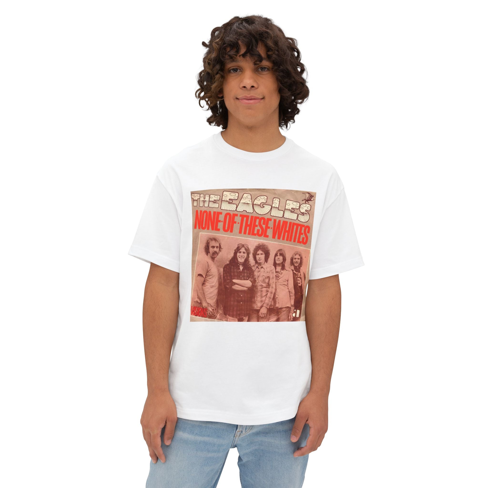 The Eagles Comfy Unisex Oversized Boxy Tee "One Of These Nights" Parody