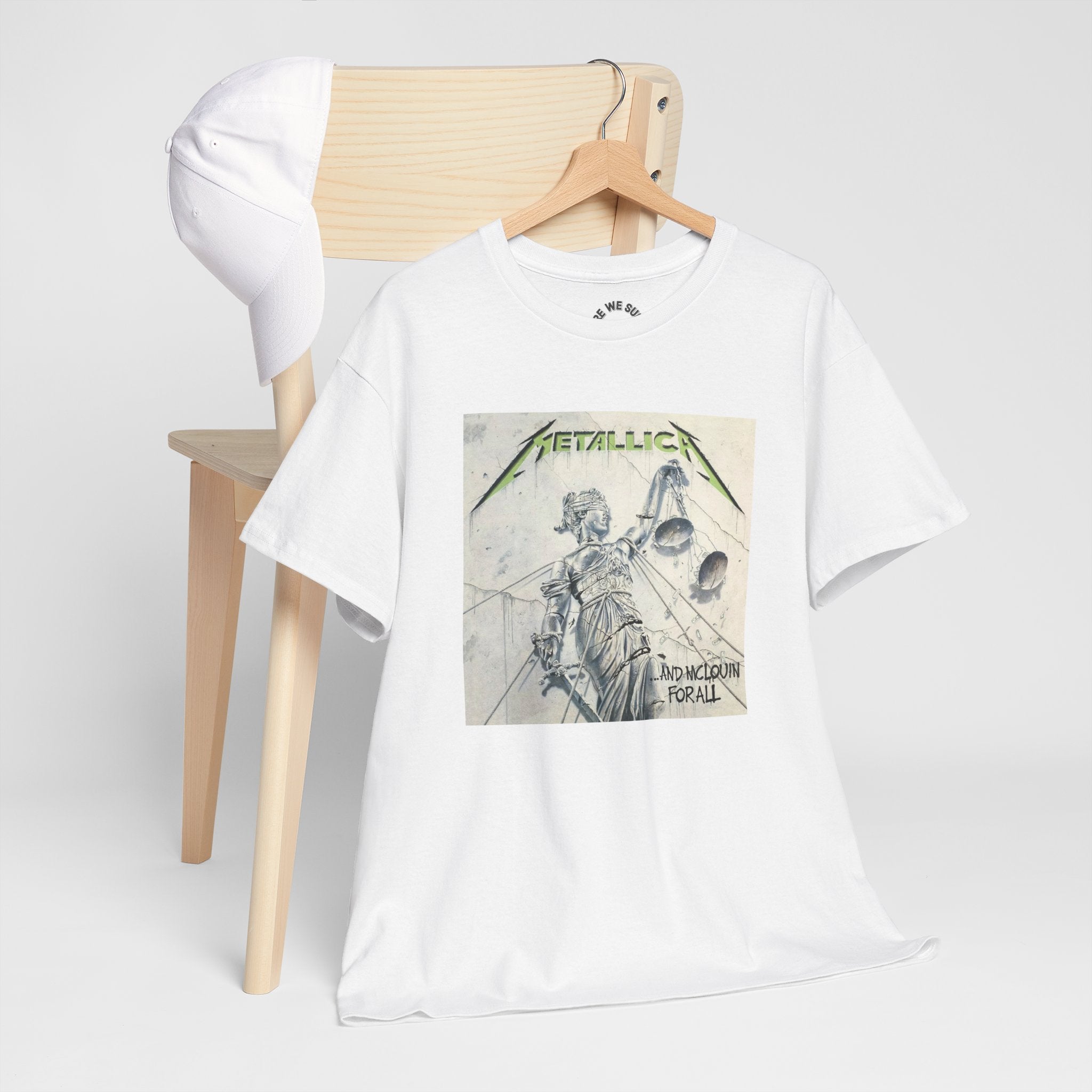 Metallica Unisex Heavy Cotton Shirt  "...And Justice For All" McLovin Version