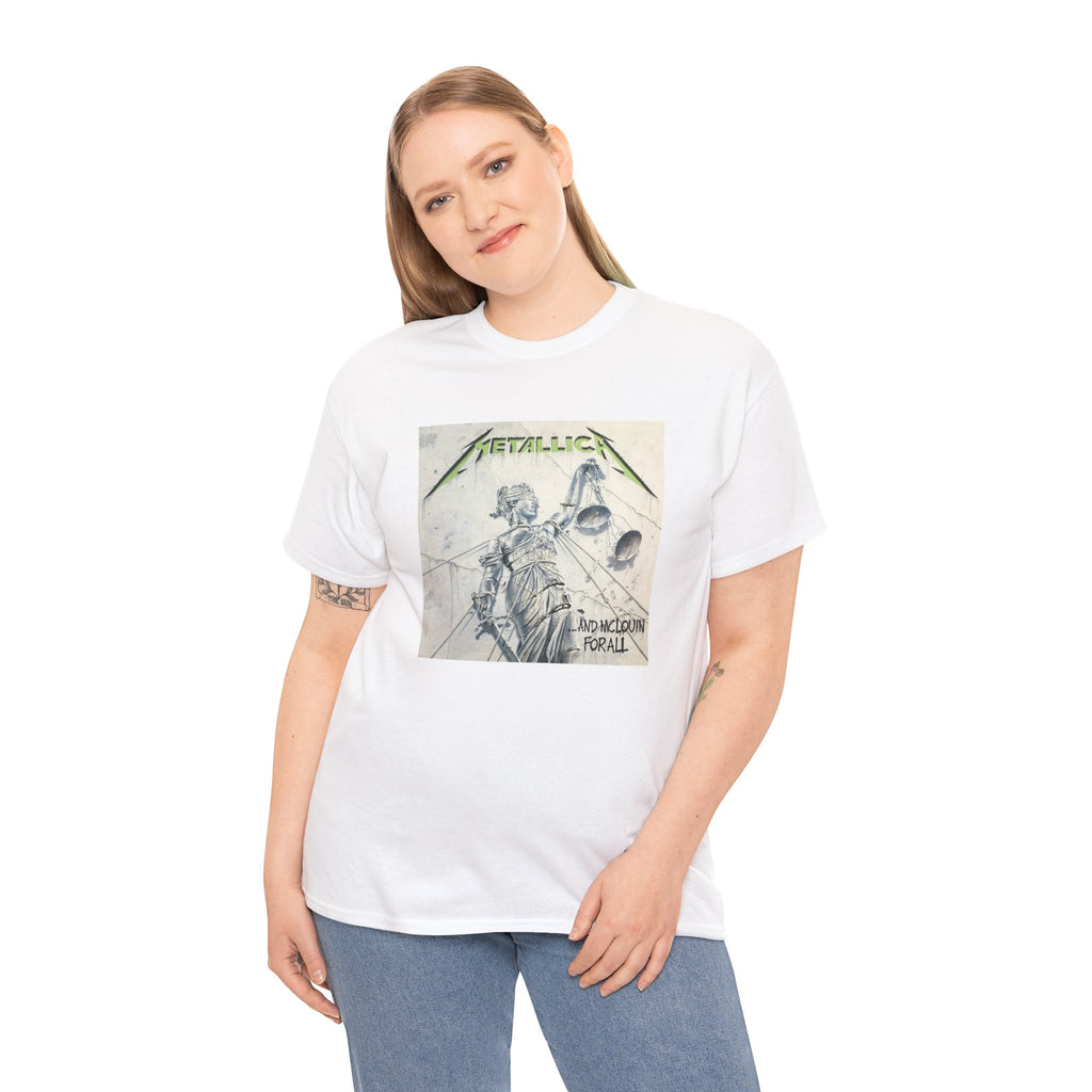 Metallica Unisex Heavy Cotton Shirt  "...And Justice For All" McLovin Version