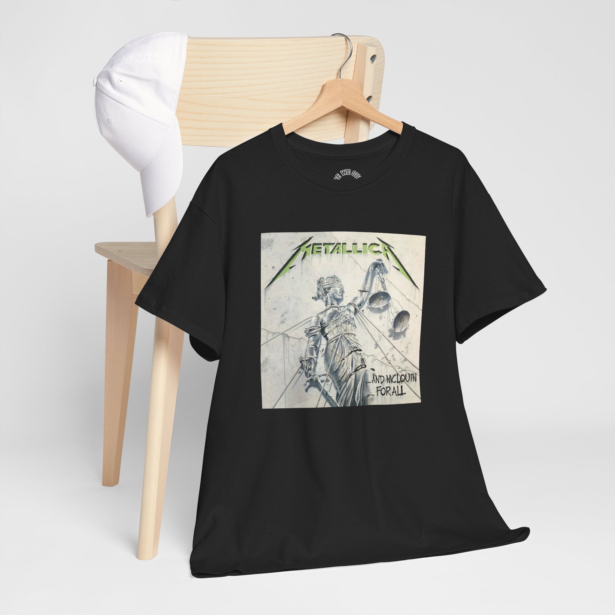 Metallica Unisex Heavy Cotton Shirt  "...And Justice For All" McLovin Version