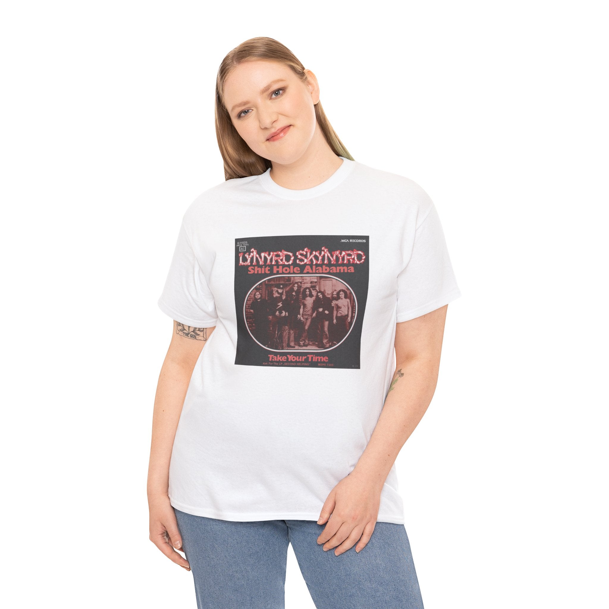 Lynyrd Skynyrd Unisex Heavy Soft Cotton Shirt "Sweet Home Alabama" Parody Tee