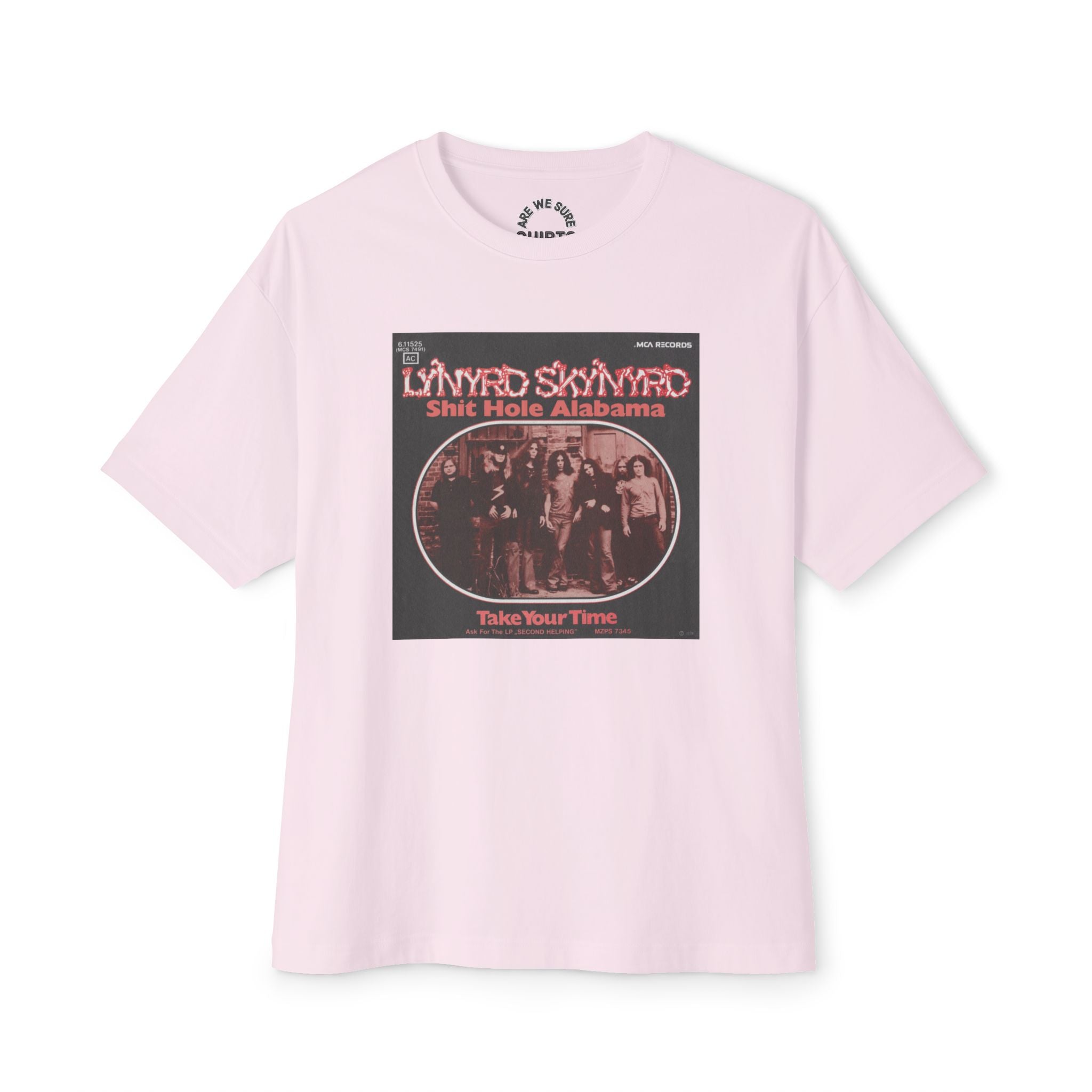 Lynyrd Skynyrd Comfy Unisex Oversized Boxy Tee "Sweet Home Alabama" Parody