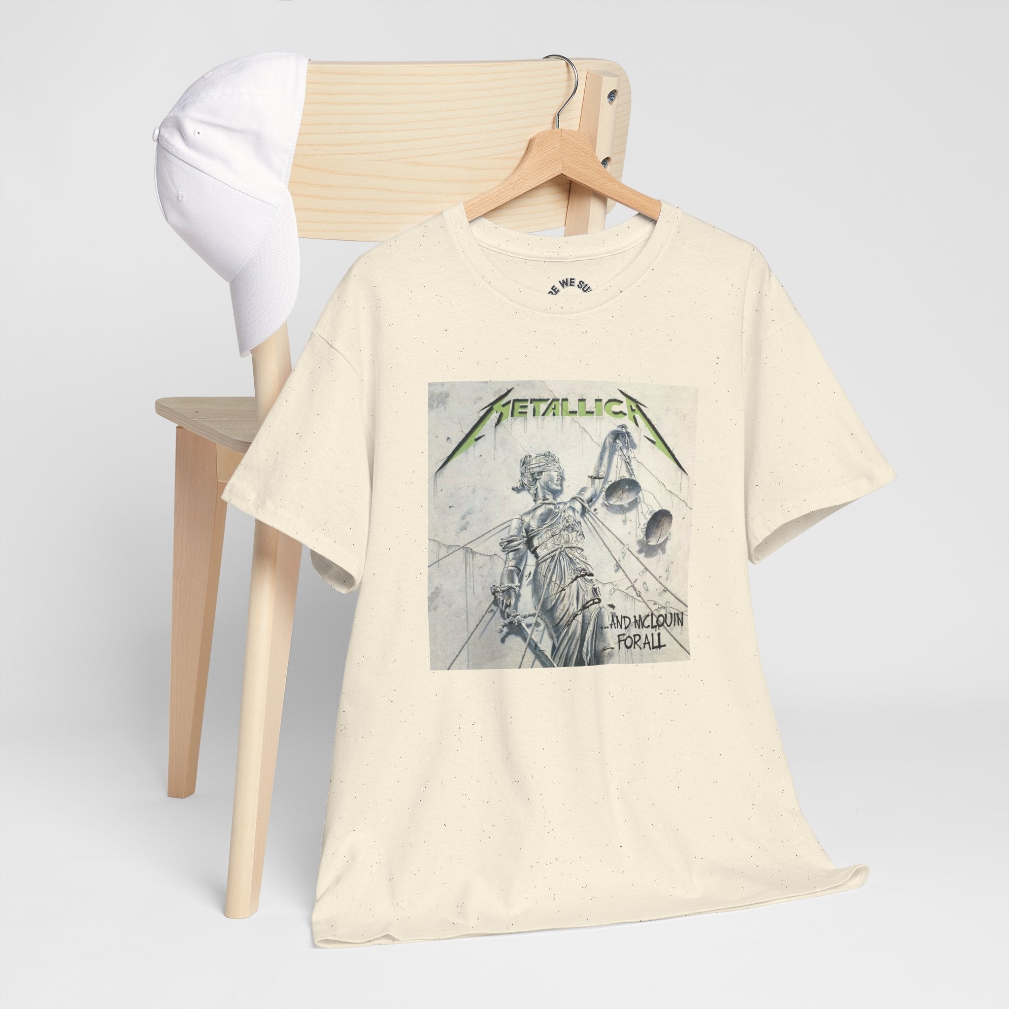 Metallica Unisex Heavy Cotton Shirt  "...And Justice For All" McLovin Version
