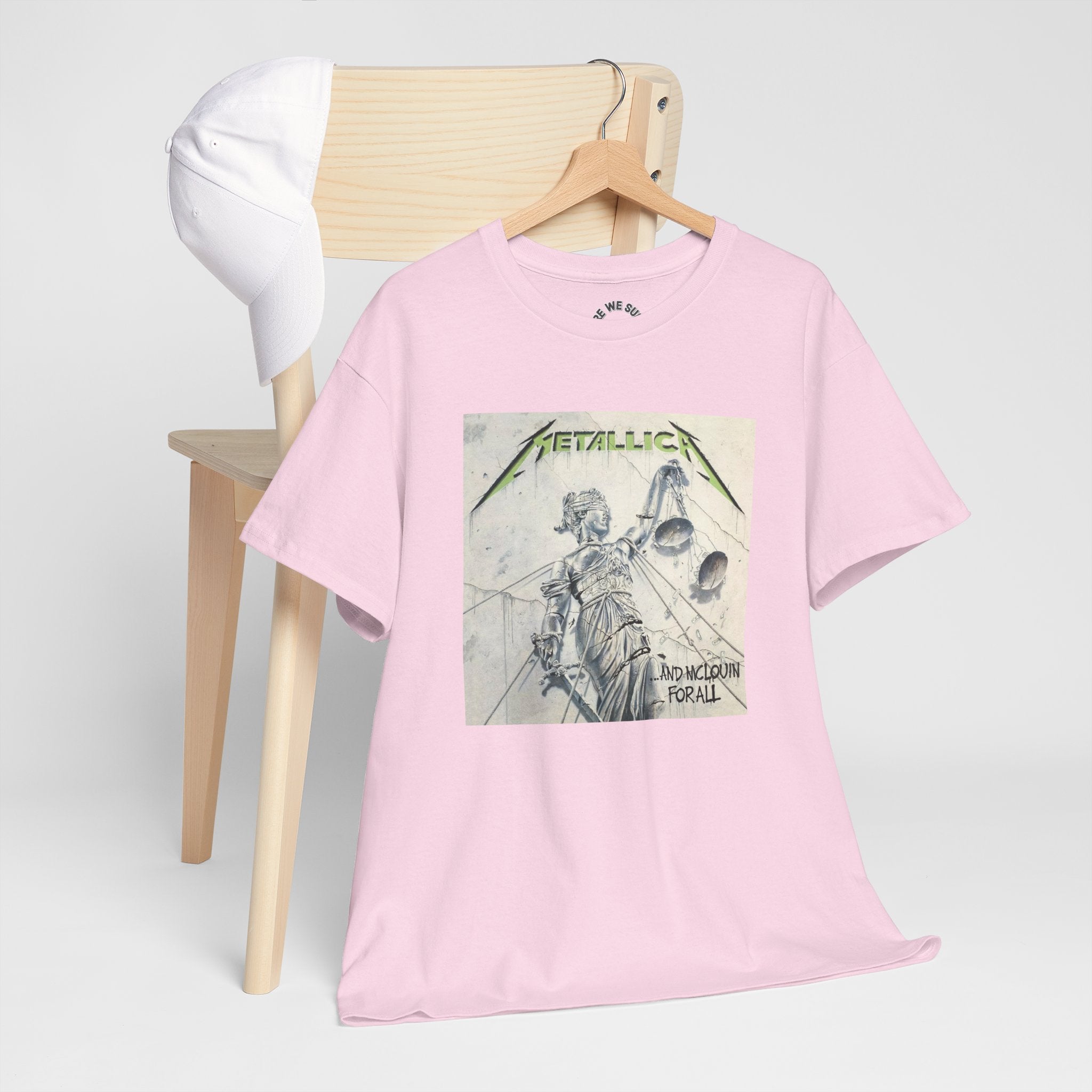 Metallica Unisex Heavy Cotton Shirt  "...And Justice For All" McLovin Version