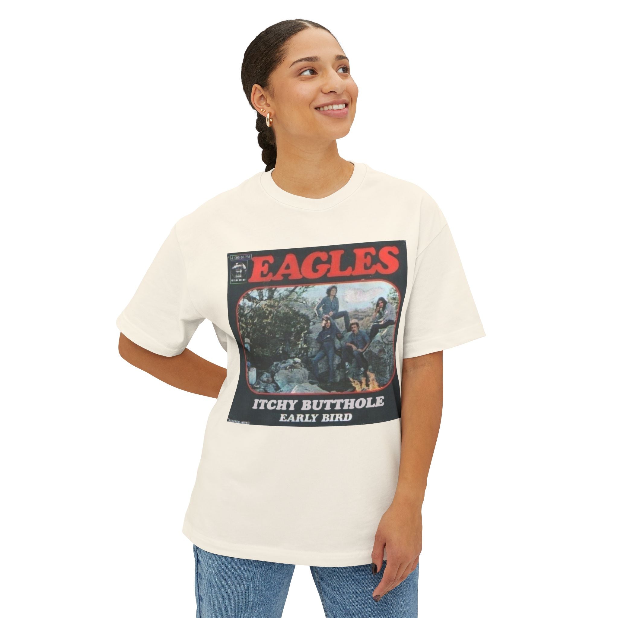 The Eagles Comfy Unisex Oversized Boxy Tee "Witchy Woman" Parody