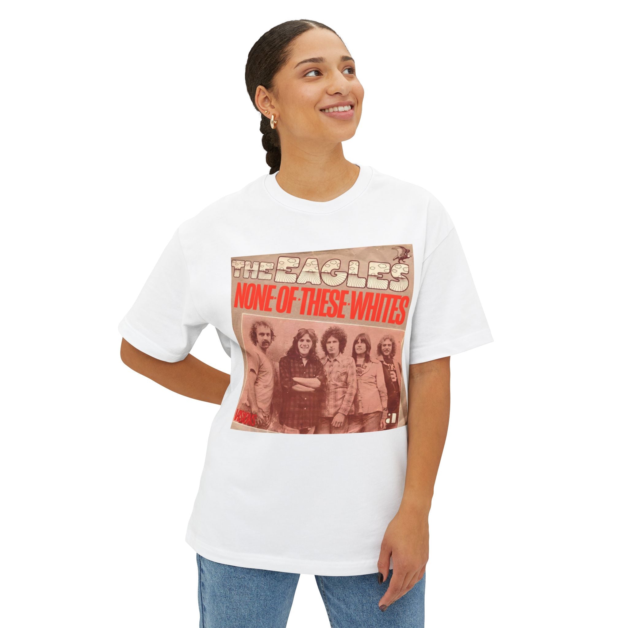 The Eagles Comfy Unisex Oversized Boxy Tee "One Of These Nights" Parody
