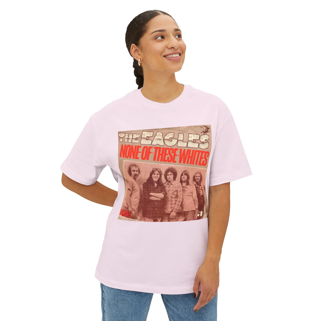 The Eagles Comfy Unisex Oversized Boxy Tee "One Of These Nights" Parody