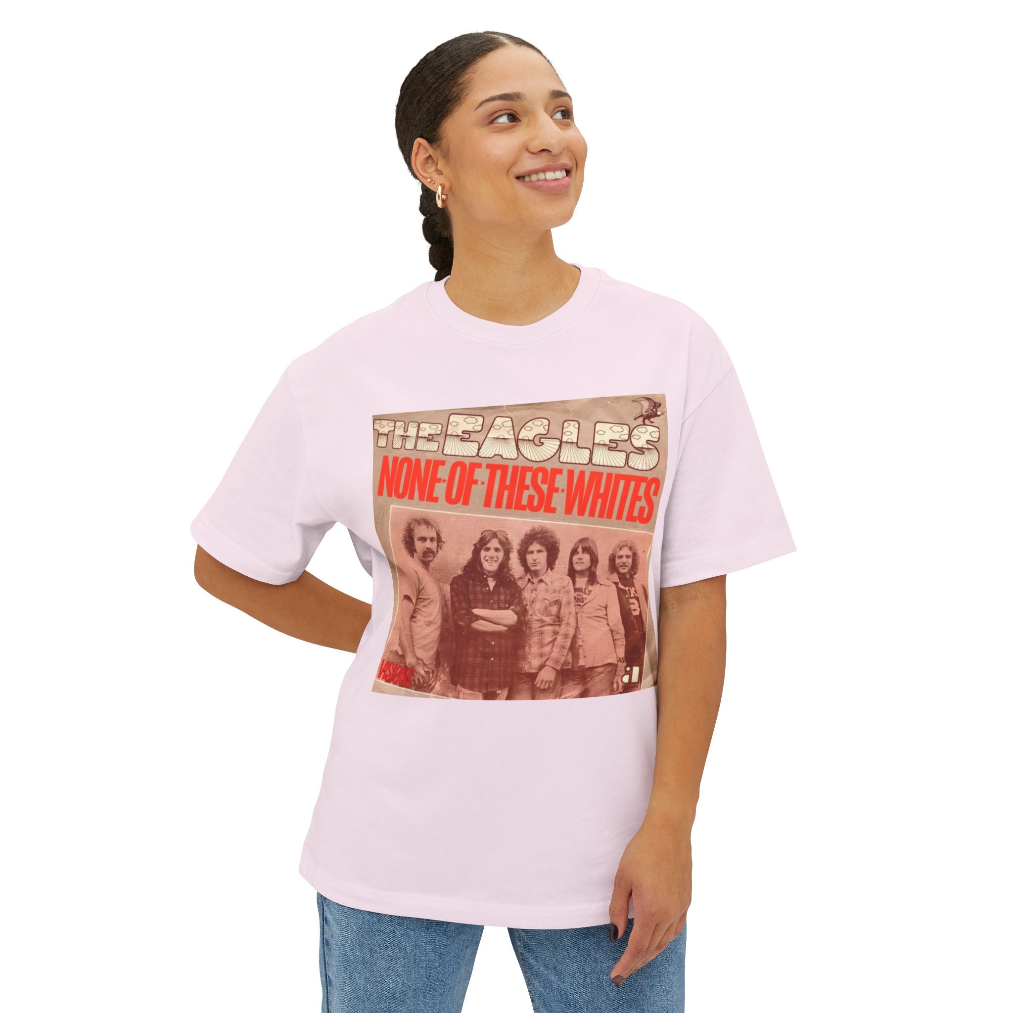 The Eagles Comfy Unisex Oversized Boxy Tee "One Of These Nights" Parody