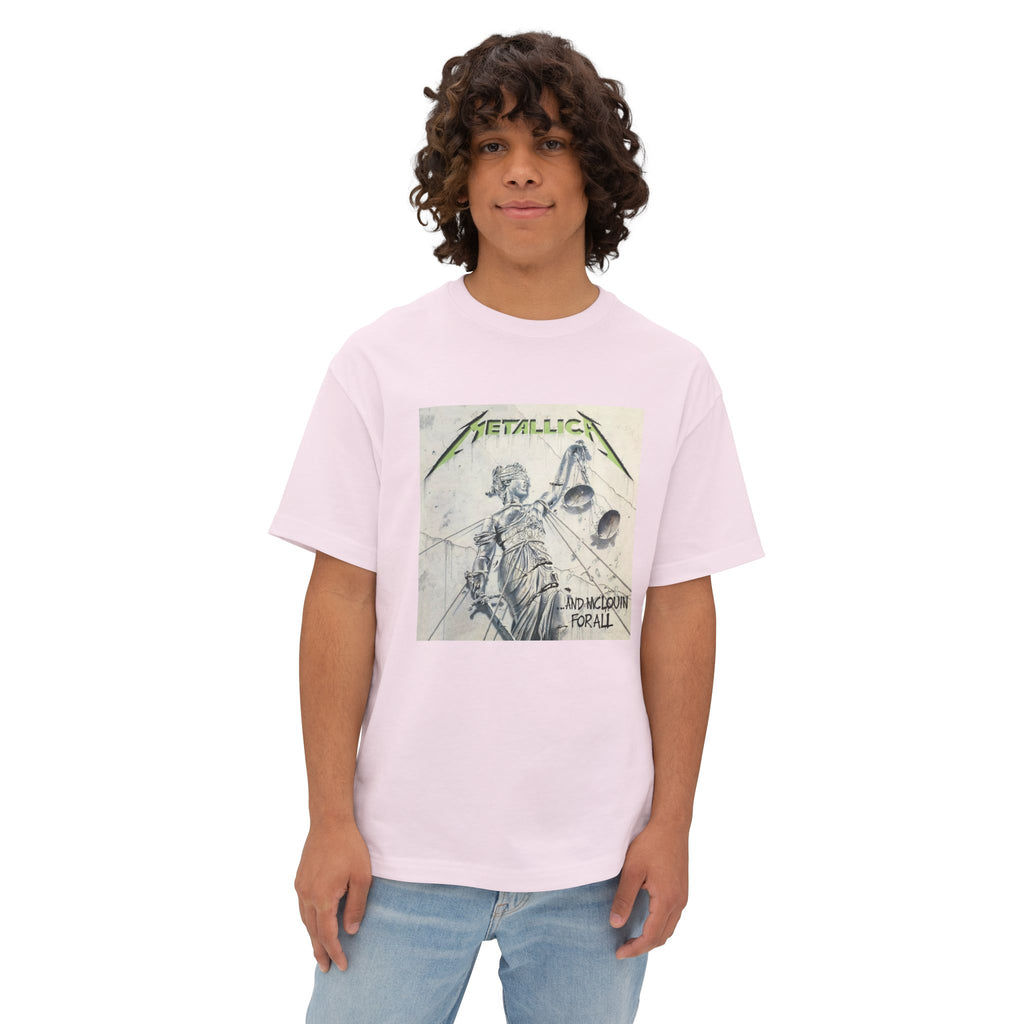 Metallica Comfy Unisex Oversized Boxy Tee "...And Justice For All" McLovin Version