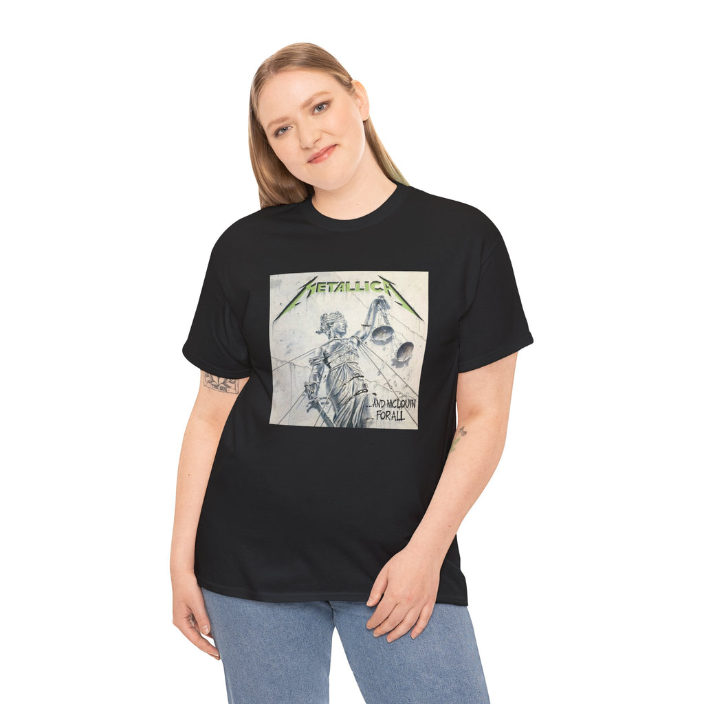 Metallica Unisex Heavy Cotton Shirt  "...And Justice For All" McLovin Version
