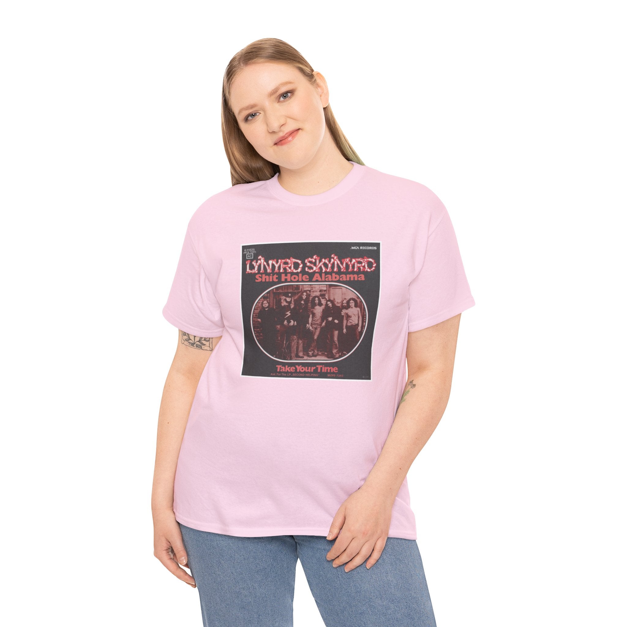 Lynyrd Skynyrd Unisex Heavy Soft Cotton Shirt "Sweet Home Alabama" Parody Tee