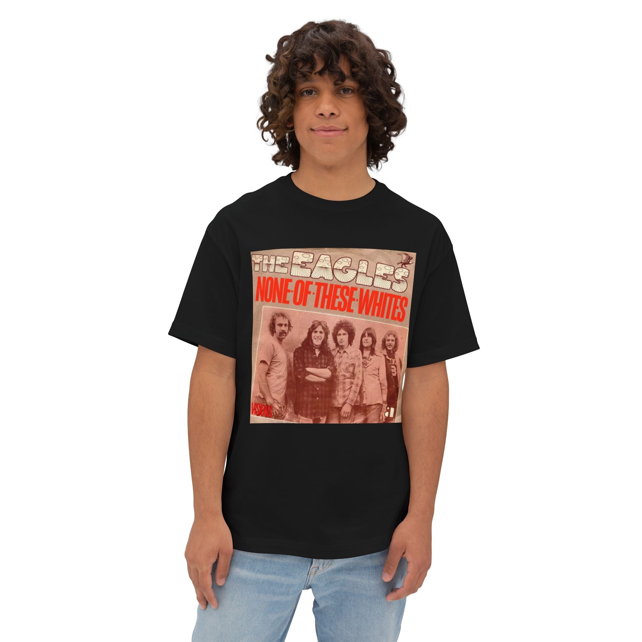 The Eagles Comfy Unisex Oversized Boxy Tee "One Of These Nights" Parody