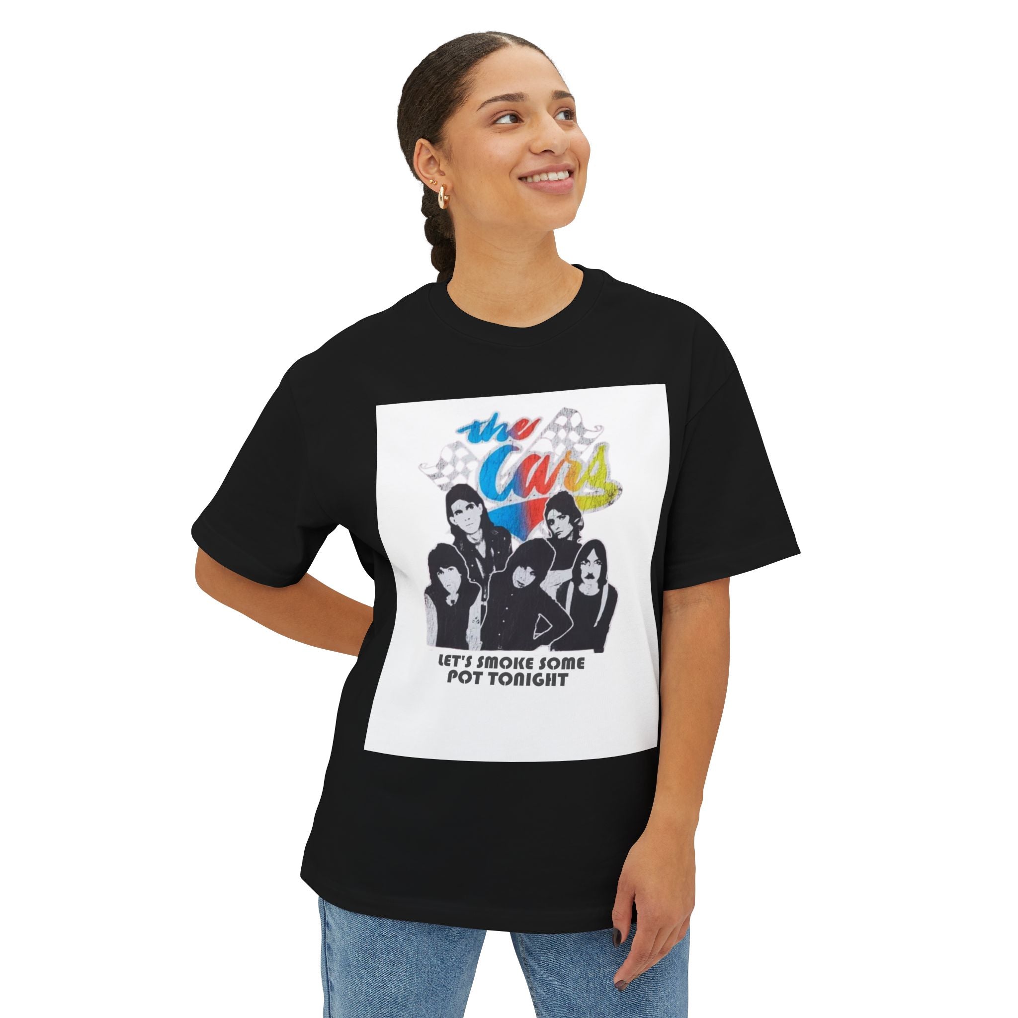 The Cars Comfy Unisex Oversized Boxy Tee "You're All I've Got Tonight" Parody