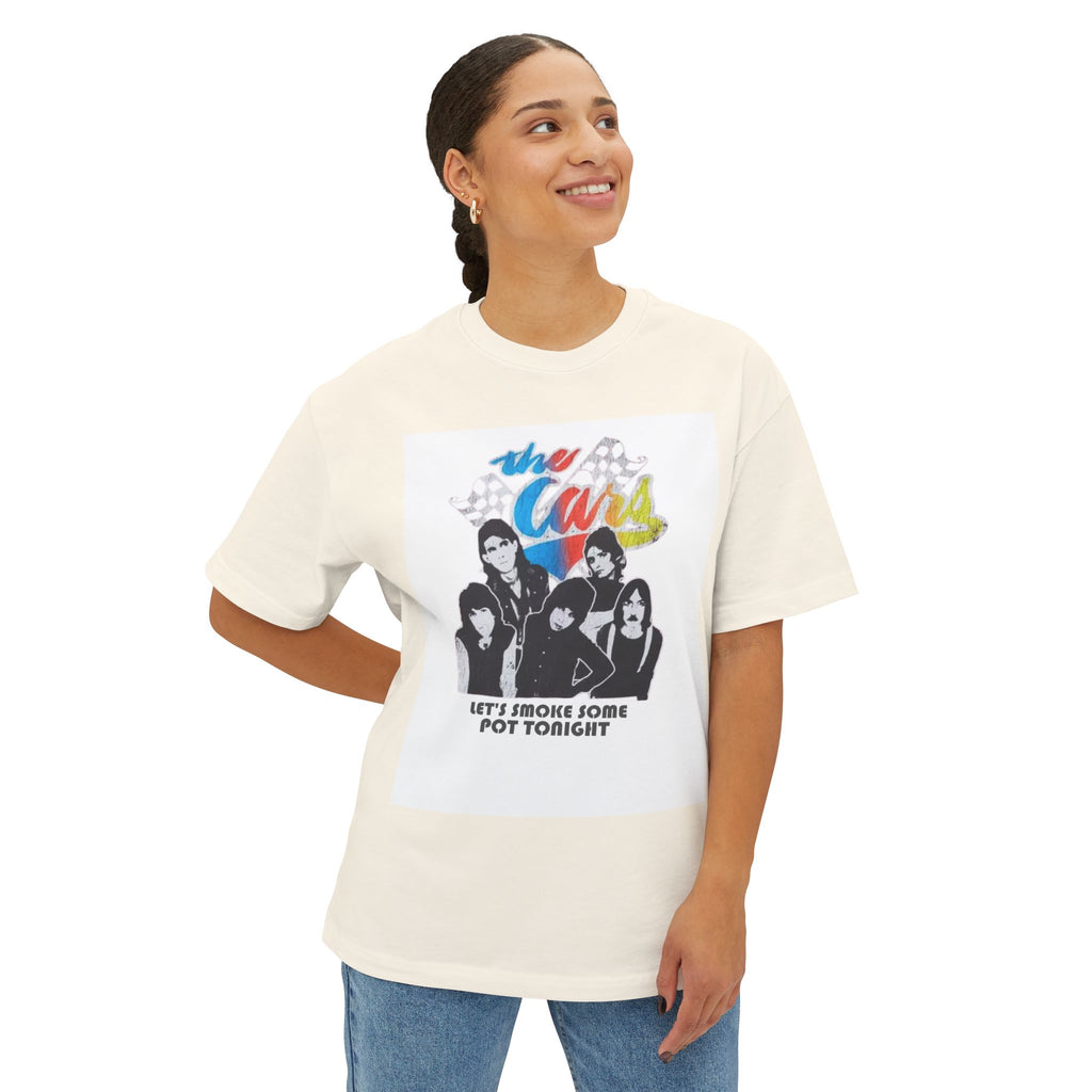 The Cars Comfy Unisex Oversized Boxy Tee "You're All I've Got Tonight" Parody