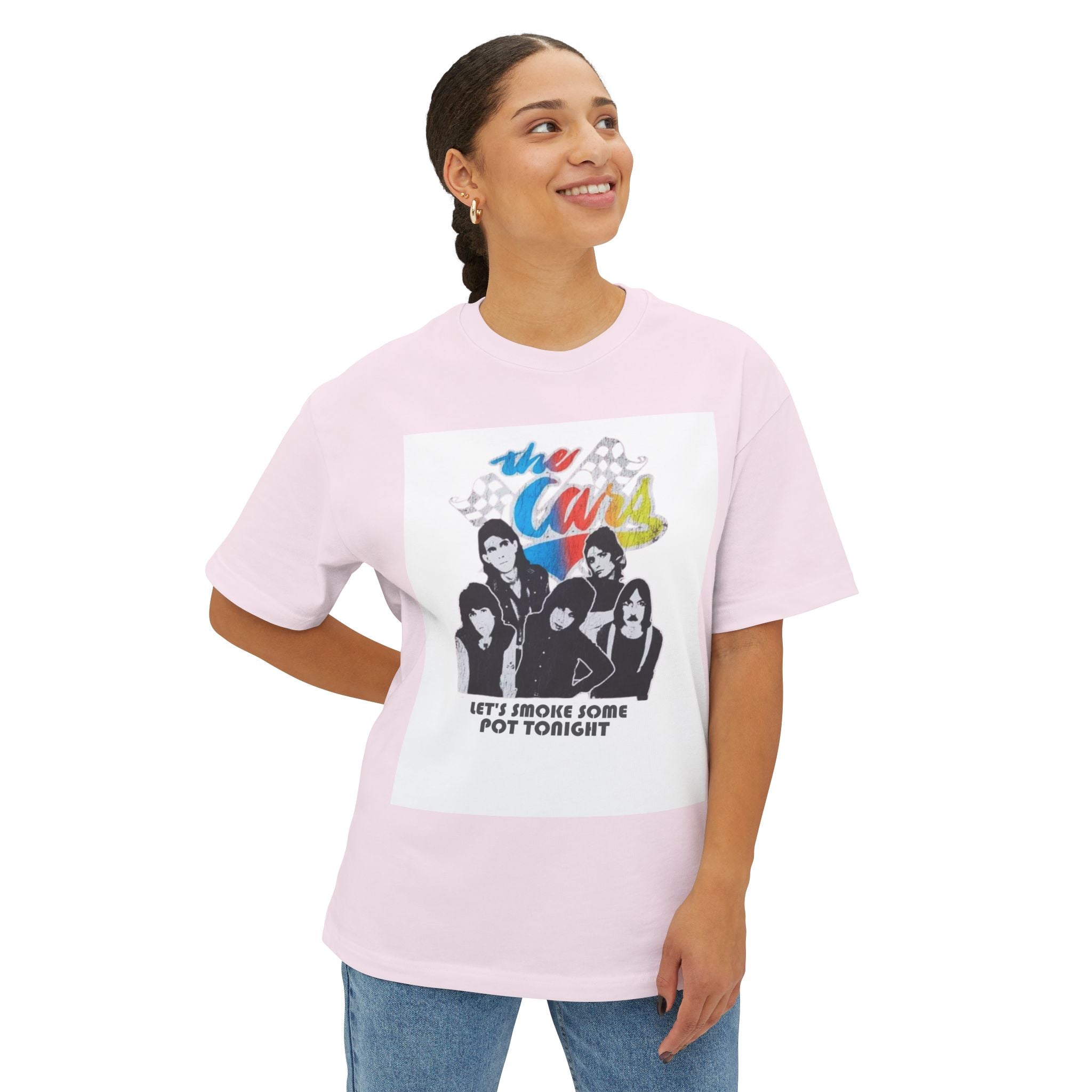 The Cars Comfy Unisex Oversized Boxy Tee "You're All I've Got Tonight" Parody